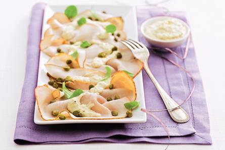 Fricandeau met artisjokkentapenade
