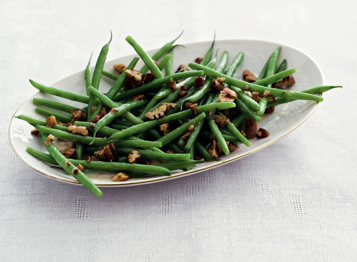 Haricots verts met pecannoten