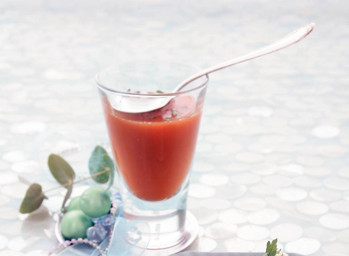 Dubbelgetrokken tomatenbouillon