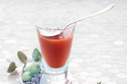 Dubbelgetrokken tomatenbouillon