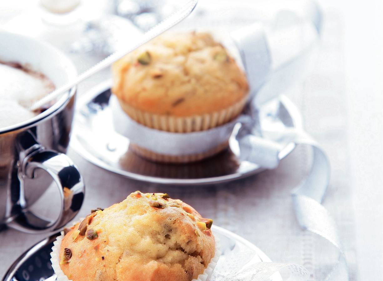 Muffins met pistachenoten