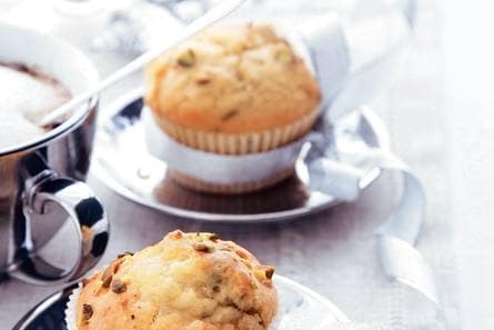 Muffins met pistachenoten