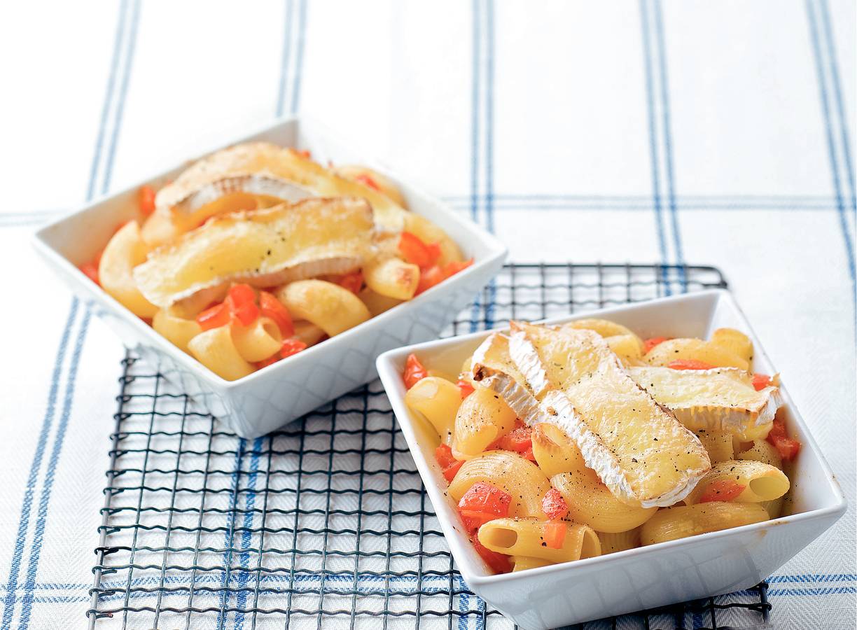 Macaroni met camembert
