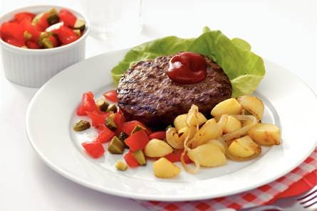 Hamburgers met salsa