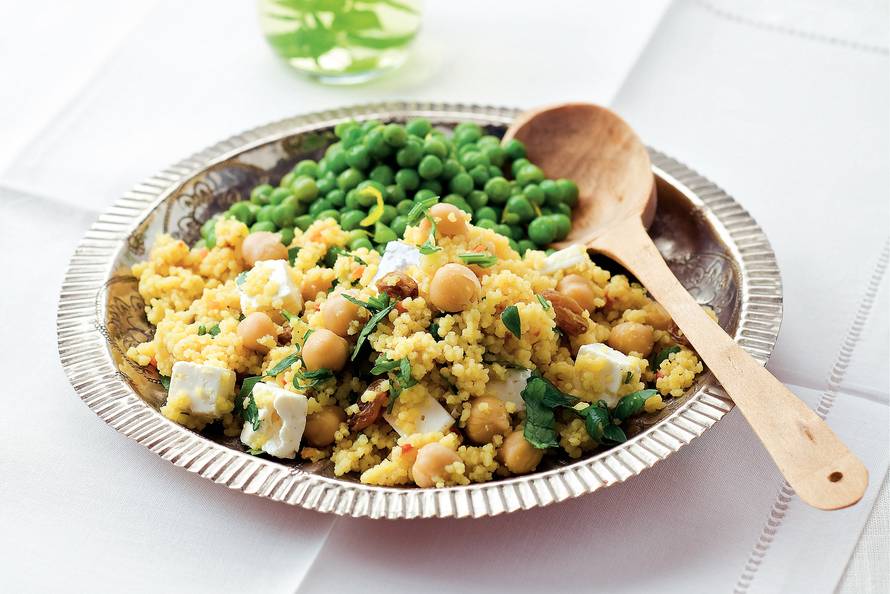 Couscous met tuinerwten recept Allerhande Albert Heijn