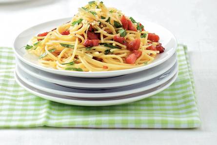 Snelle spaghetti carbonara