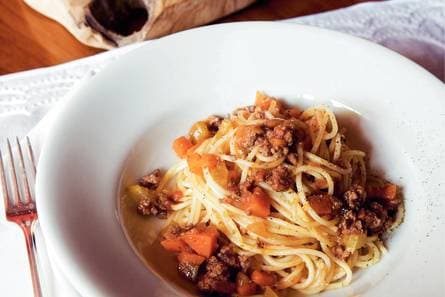 Roberto Payers spaghetti bolognese