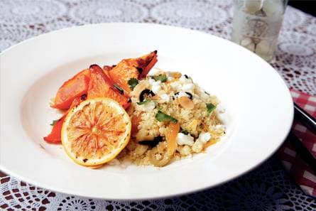 Pompoencouscous uit de oven