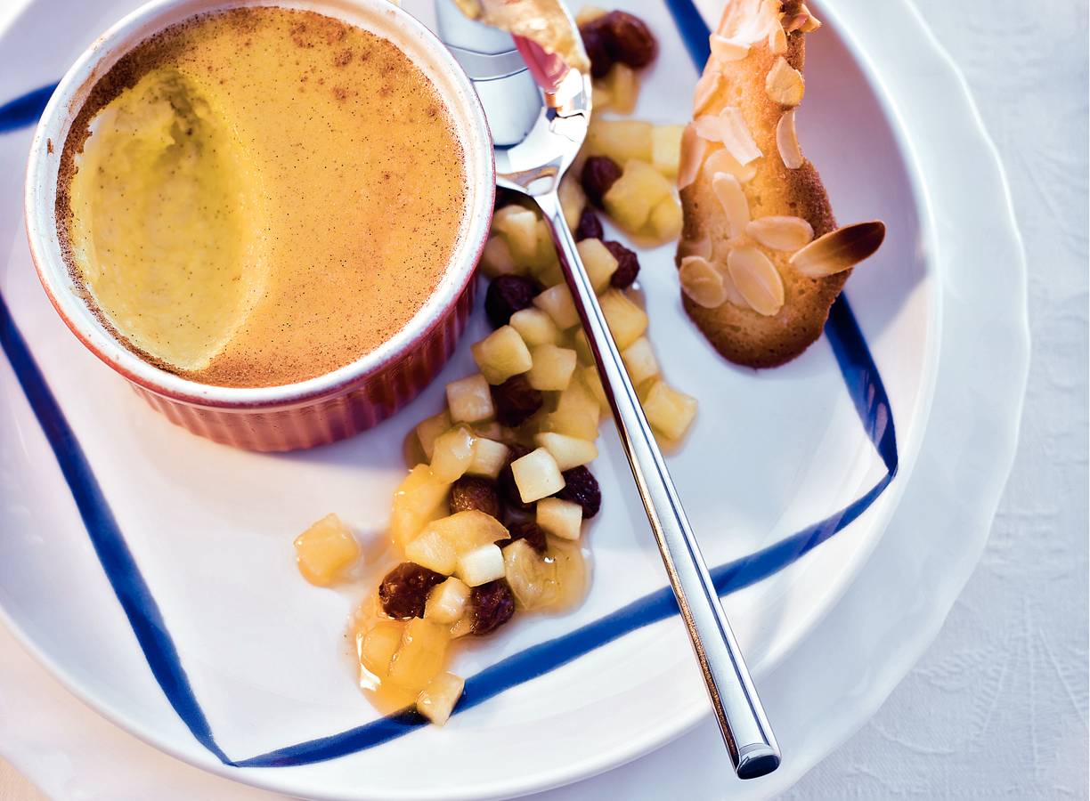 Puddinkjes met boerenjongenscompote