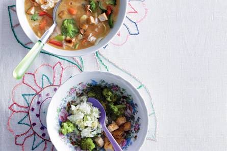 Vegetarische currysoep (baby 9 maanden)