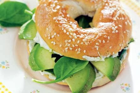 Groene bagel
