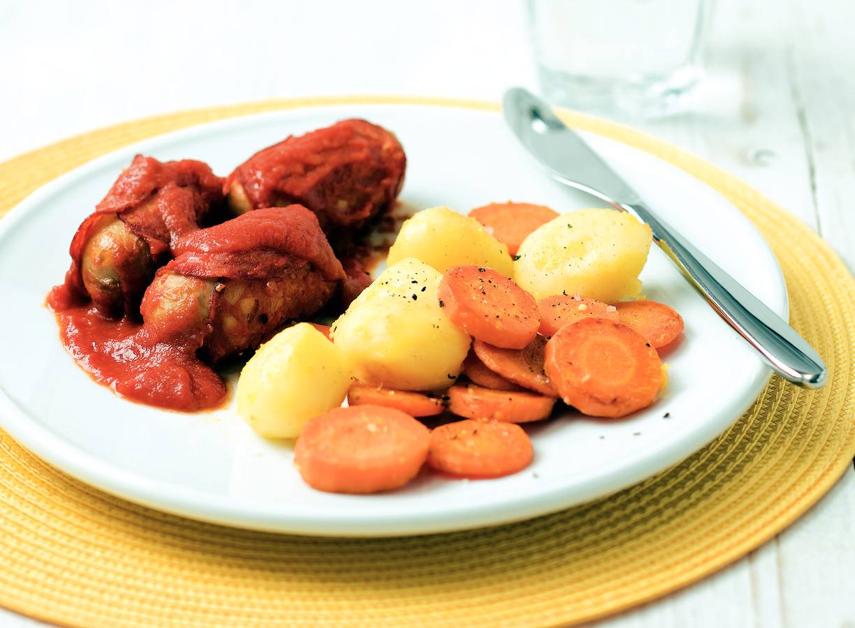 Spaanse worstjes in tomatensaus