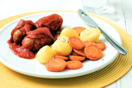 Spaanse worstjes in tomatensaus
