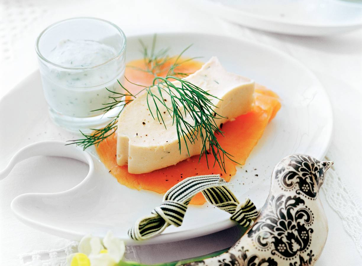 Zalmmousse met mierikswortel