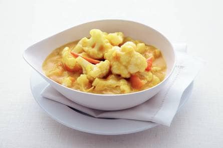 Bloemkoolcurry met tomaat