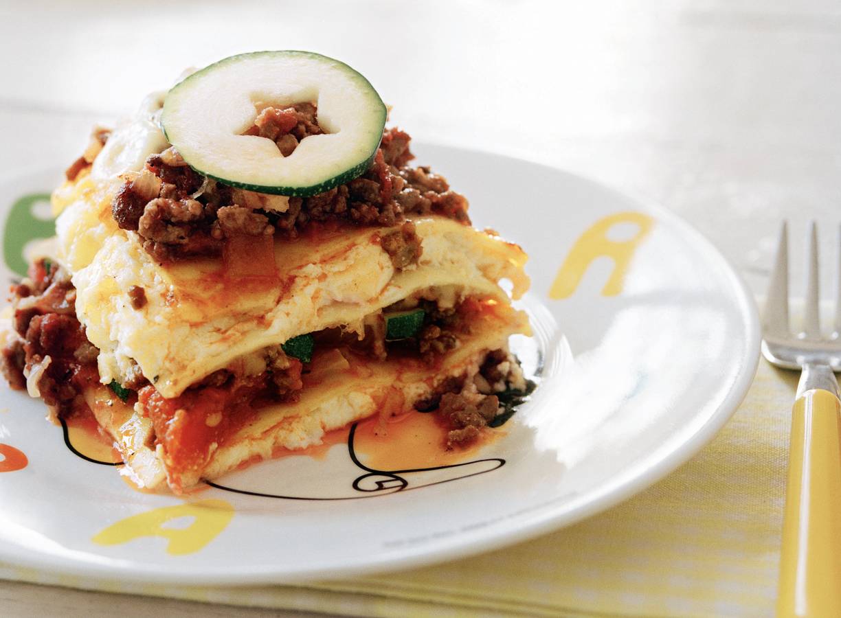 Lasange met ricotta en courgette
