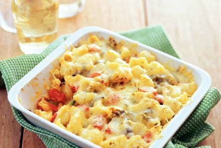 Gegratineerde pastaschotel