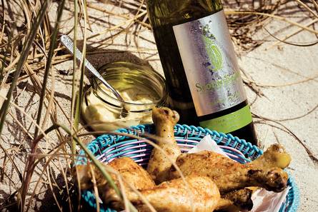 Kipdrumsticks met citroen-pepermayonaise