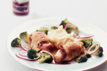 Visrolletjes met broccoli