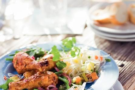 Mihoensalade met tropisch fruit