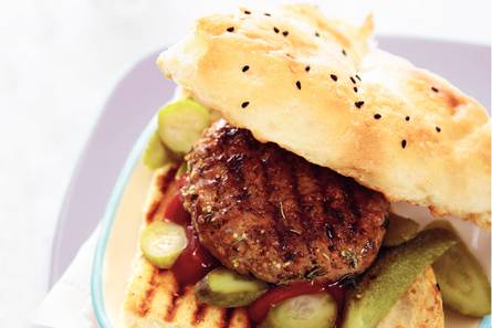 Pittige mosterdburger