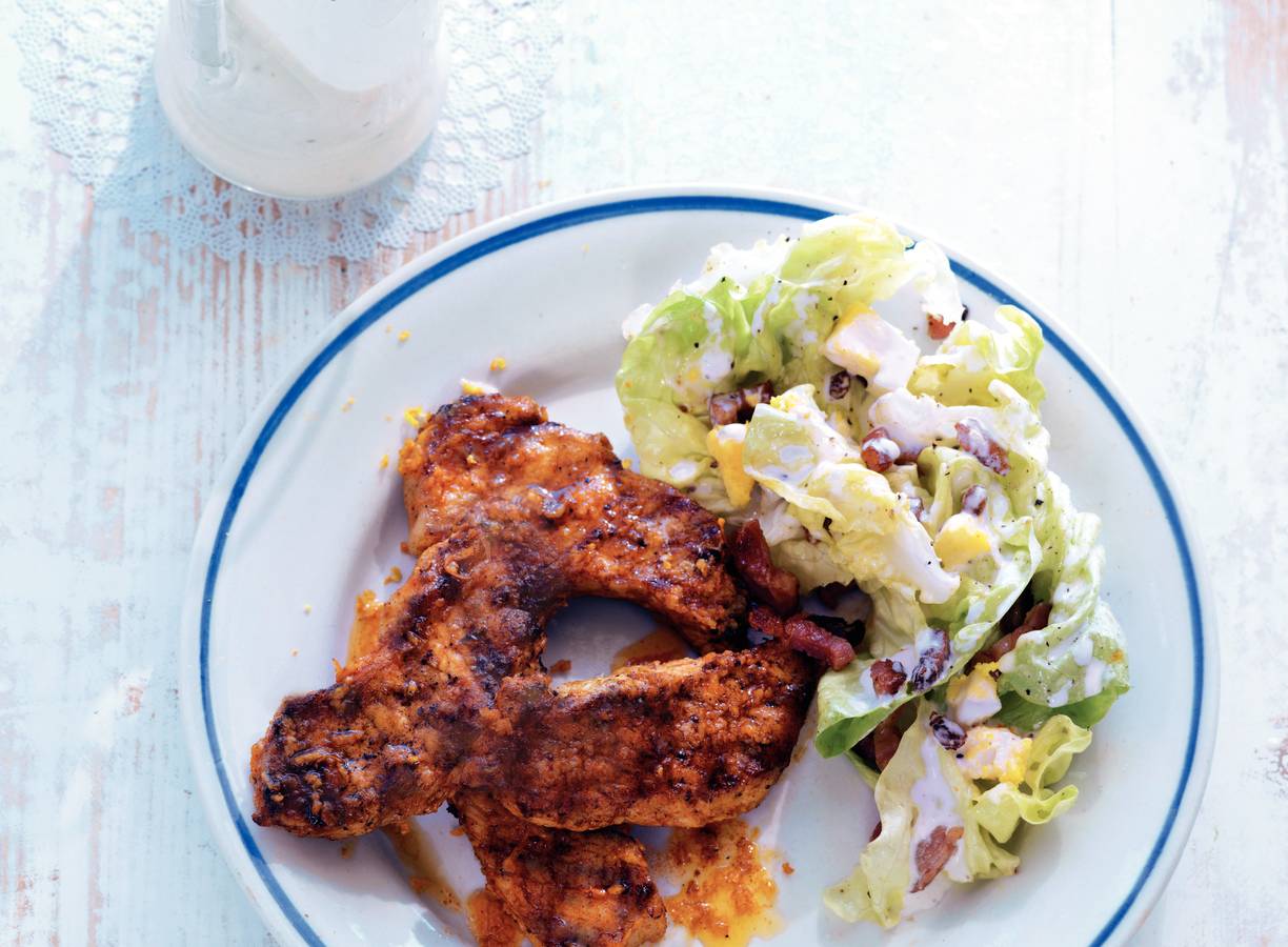 Varkensvlees in honing-sinaasappelmarinade