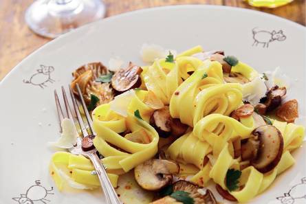 Tagliatelle met paddenstoelen uit Umbrië