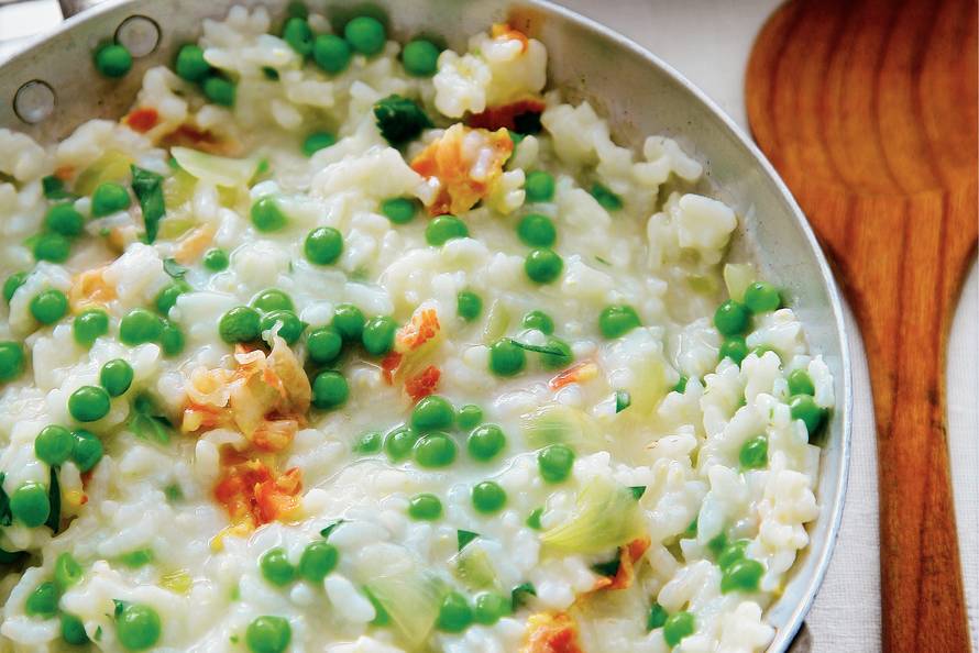 Risotto met tuinerwten uit Recept Allerhande Albert Heijn
