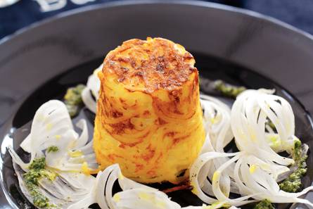 Spaghettitimbaaltje met venkel