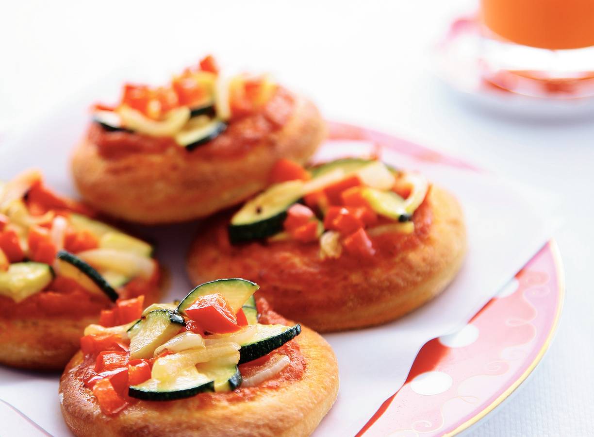 Minipizza's met groenten