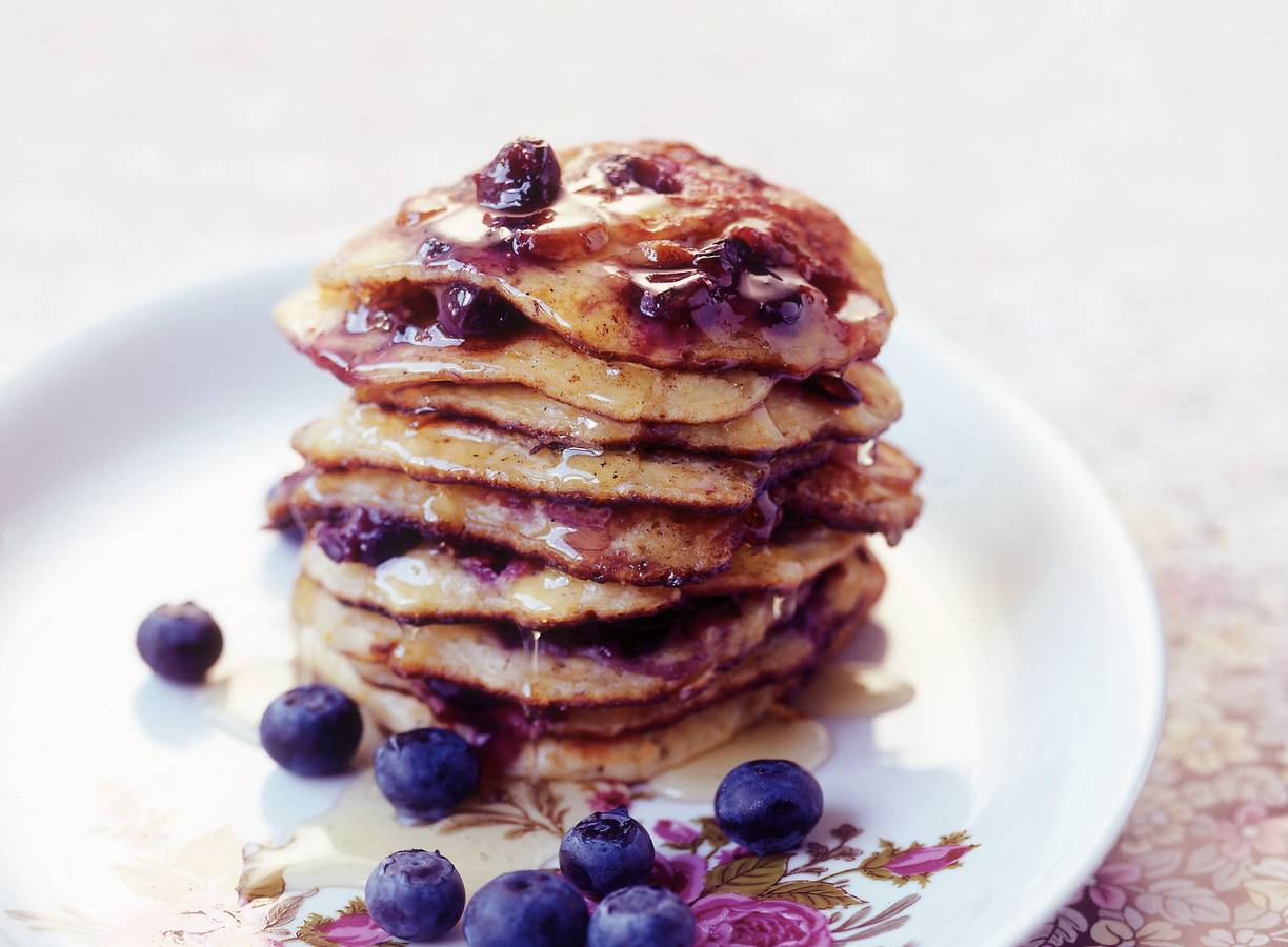 Blauwebessenpannenkoekjes