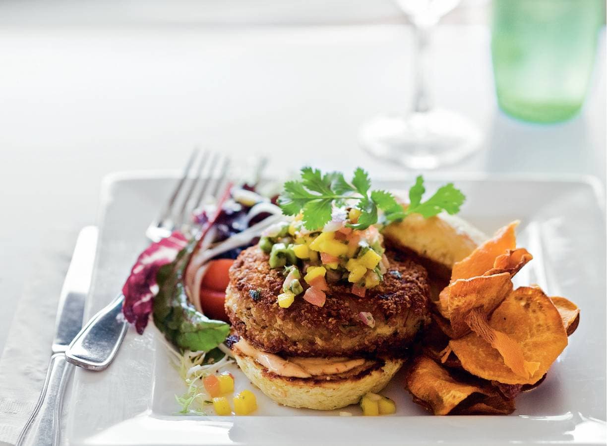 Cajun krabburger