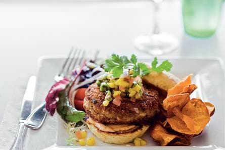 Cajun krabburger