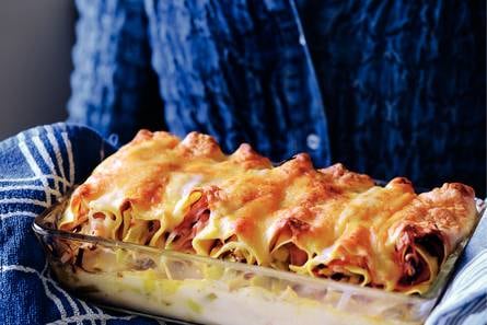 Preicannelloni met ham
