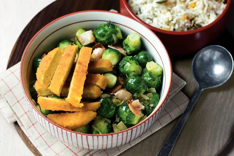 Kipburger met Zeeuwse spruitjes