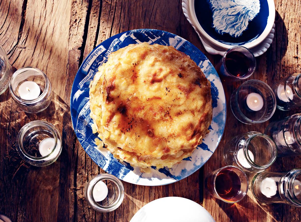 Crêpes-taart met appel