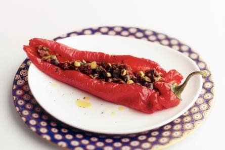 Gegrilde puntpaprika