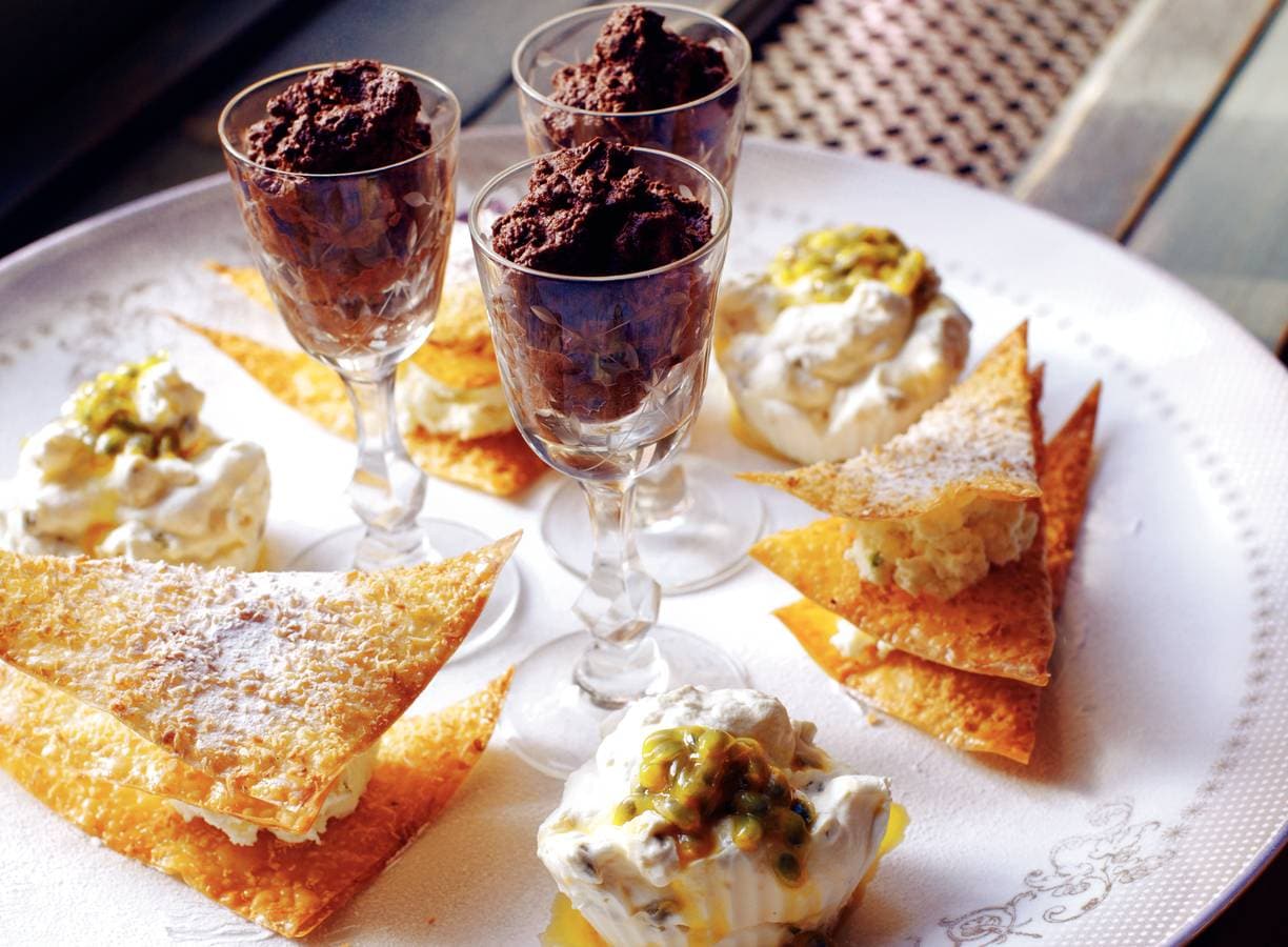 Grand dessert met 3 variaties