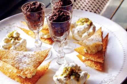 Grand dessert met 3 variaties