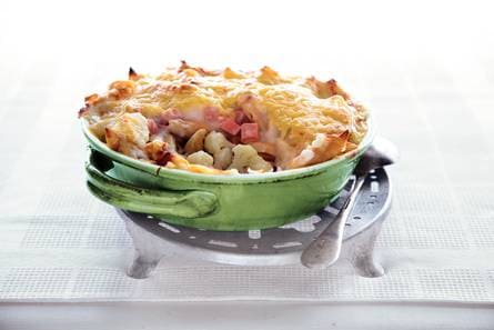 Bloemkoolpasta uit de oven