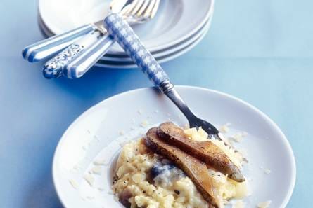 Risotto met peren en gorgonzola