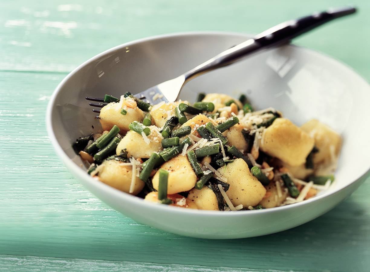 Knoflookgnocchi met haricots verts