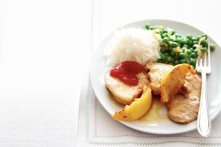Kalkoen met fruit