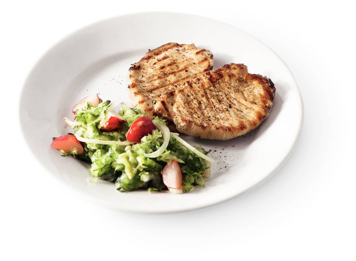 Salade met filetlapjes