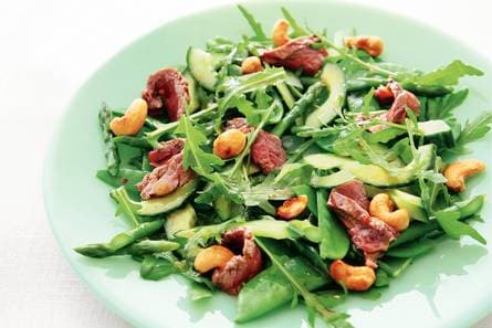 Rucola met biefstuk