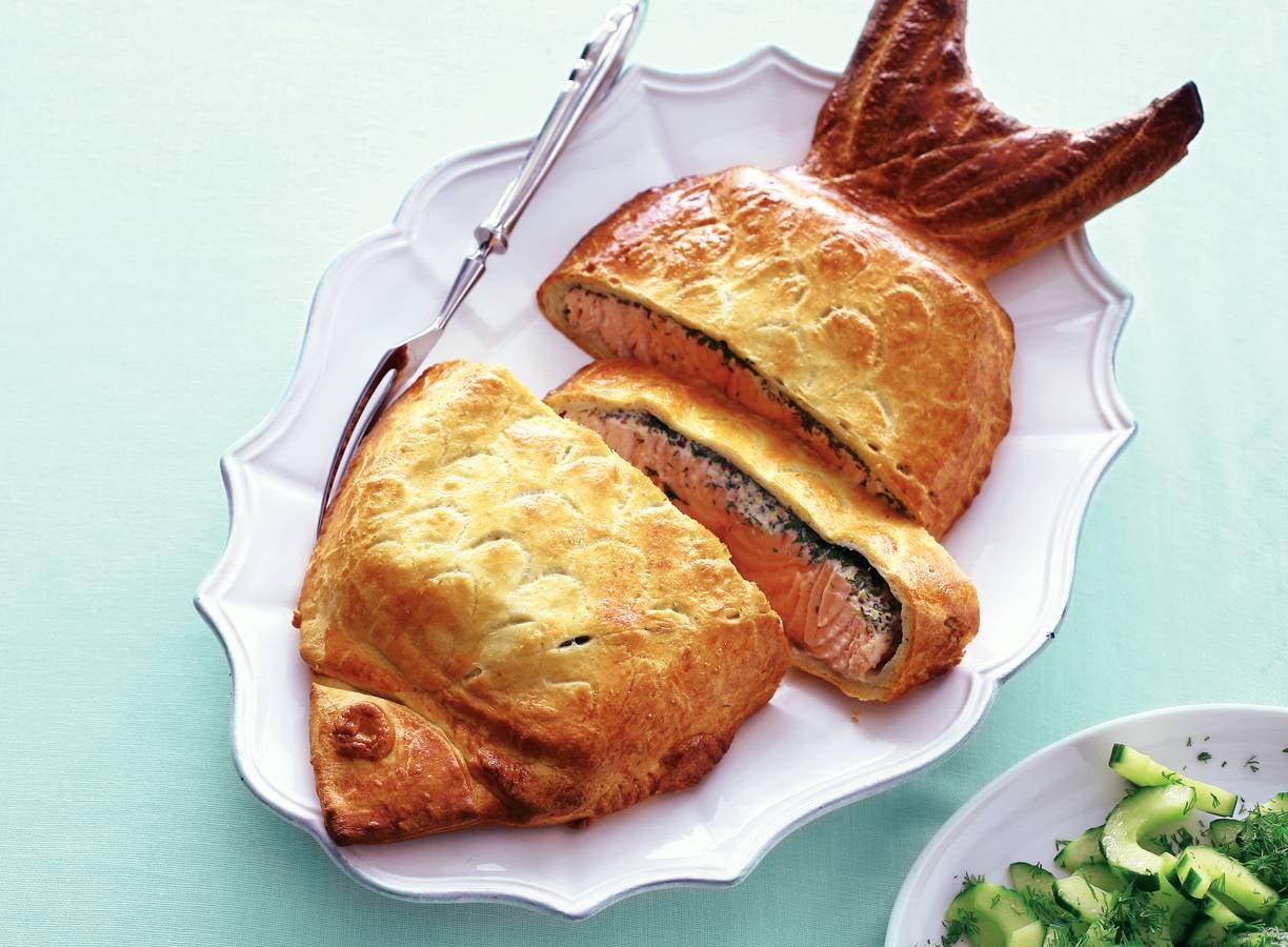 Zalm 'en croûte' van Marjan