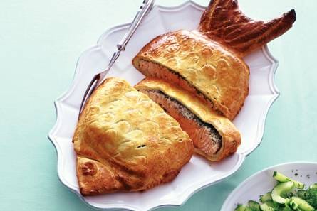 Zalm 'en croûte' van Marjan