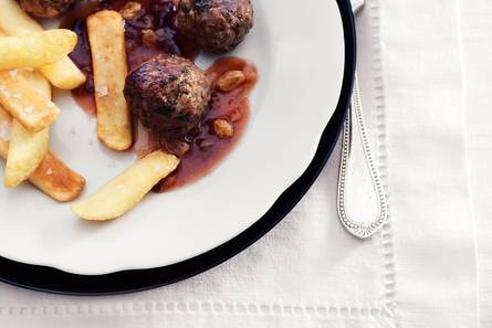 Balletjes op Luikse wijze van restaurant Belga Queen