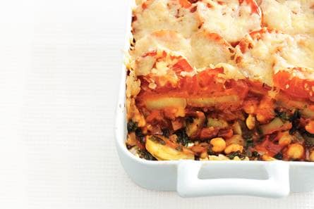 Aardappelgratin met groente