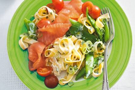 Pastasalade met zalm